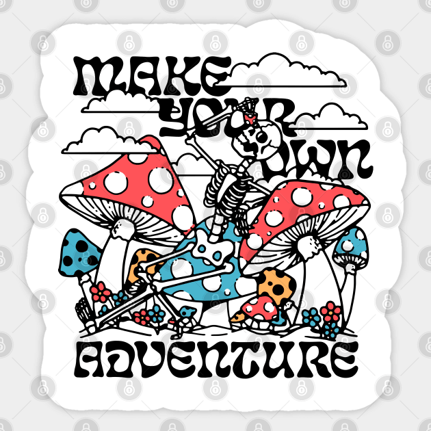 Make Your Own Adventure Sticker by Dustin Wyatt Design
